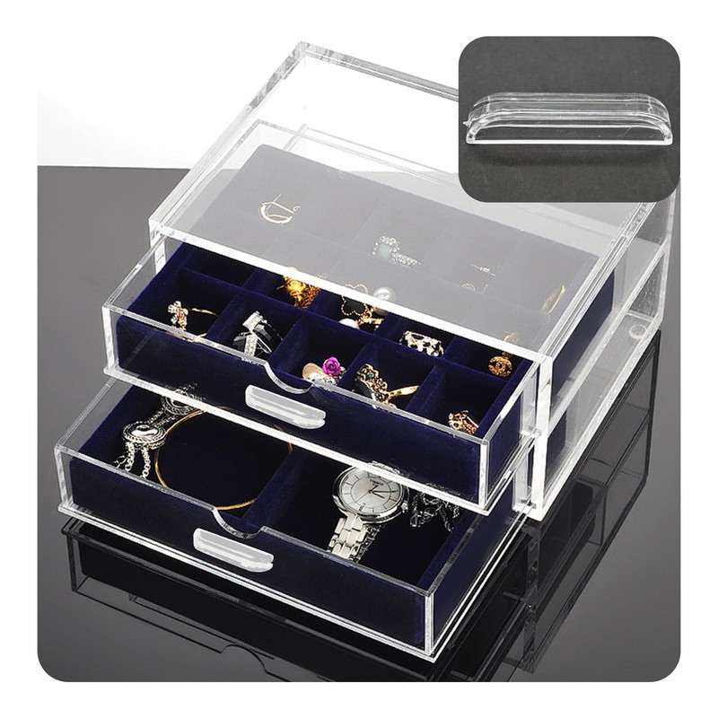 bociloy 12Pcs 2 Inch Transparent Acrylic Glass Door Handle Pulls,