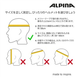 ALPINA HACKNEY Bicycle Helmet, Children's Mat, Color, Adjustable Size, 20.1 - 22.0 inches (51 - 56 cm)