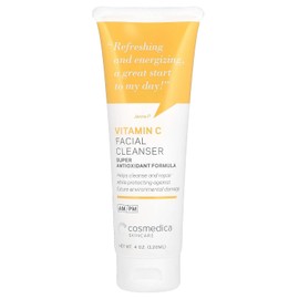 Cosmedica Skincare LIMPIADOR FACIAL DE VITAMINA C. Aporta vitalidad y luminosidad a la piel. Disminuye manchas y cicatrices. Con Vitamina C, aloe vera y aceite de rosa mosqueta.