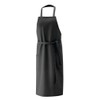 Black Bib Apron 80 x 100 cm, 1 Pocket, Adjustable