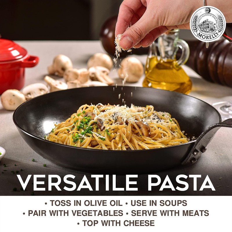 Morelli Lemon Pepper Linguine Pasta with Wheat Germ - Imported