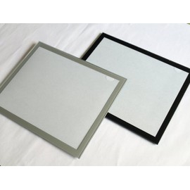 Adventa ACG81-BK Glass Placemat 8 x 10 Black Retail, Safety Toughened