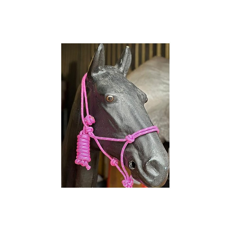 Hi-Viz Reflective Rope Headcollar with Lead Rope Se Fully Adjustable