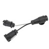 13 Pin Double Plug with 7 Pin Plug Tow Bar