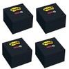 Super Sticky Notes, 2X Sticking Power, 3 x 3-Inches, Black,