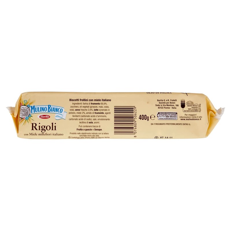 Mulino Bia, Rigoli Milk And Honey Cook, 14.1 Ounce