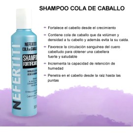 Shampoo Cola De Caballo Para Crecimiento Nefertiti De 300 Ml