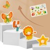 木製パズル 型はめパズル 教育おもちゃ 木製おもちゃ モンテッソーリ 色認知 色彩感覚 脳トレ 誕生日プレゼント 6歳以上