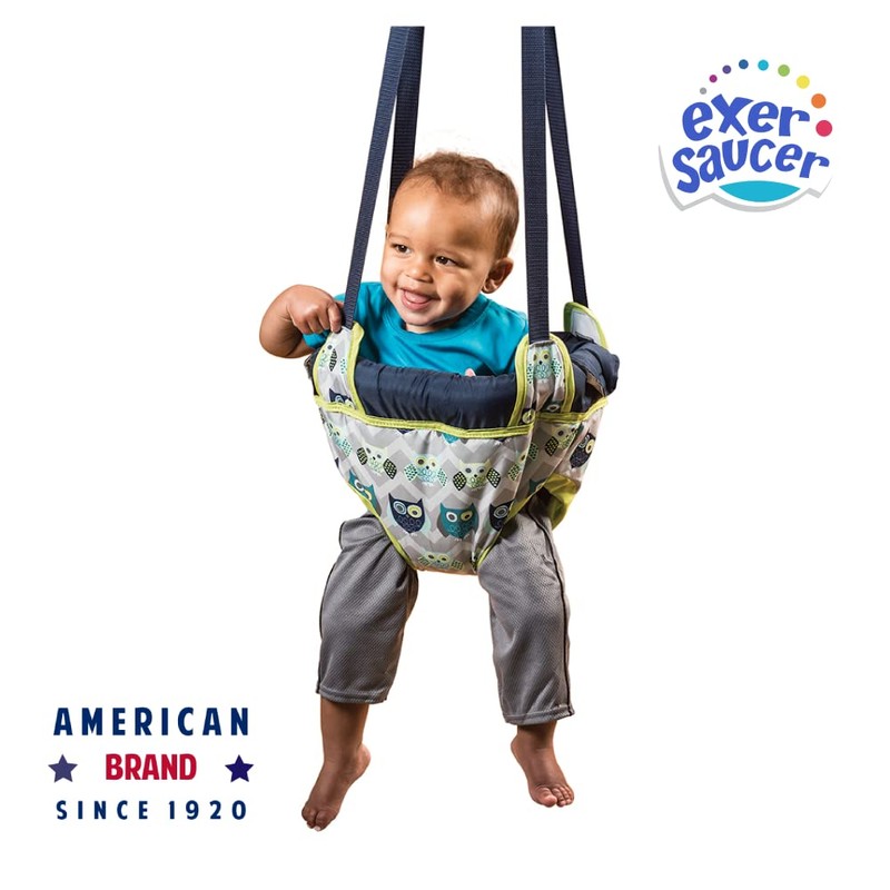 Evenflo Exersaucer Johnny Jumper Featuring Easy-to-Use Clamp Attachment for Quick