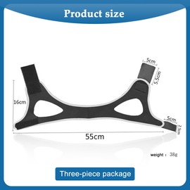 FDEETY Snoring Stopper Anti Snoring Chin Strap Sleeping Open Breathing Correction Belt Anti Snoring Braces Snoring Splint Men Prevent Snoring (White)