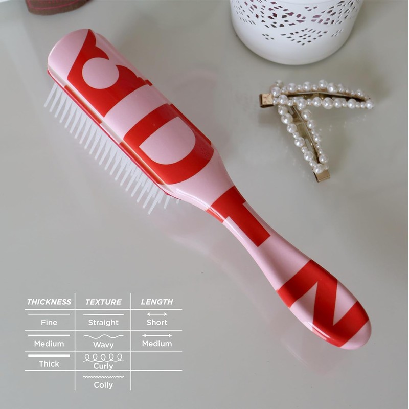 Denman D3 7 Row Styler Pink Brush