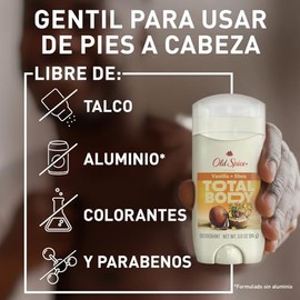 Old Spice Barra Desodorante Cuerpo Completo Vainilla y Karité 85 g