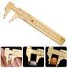 Pocket Caliper, 100mm Double Scale Sliding Gauge Brass Vernier Caliper