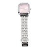 Women Quartz Watch Alloy Steel Strap Stylish Waterproof Ladies Square