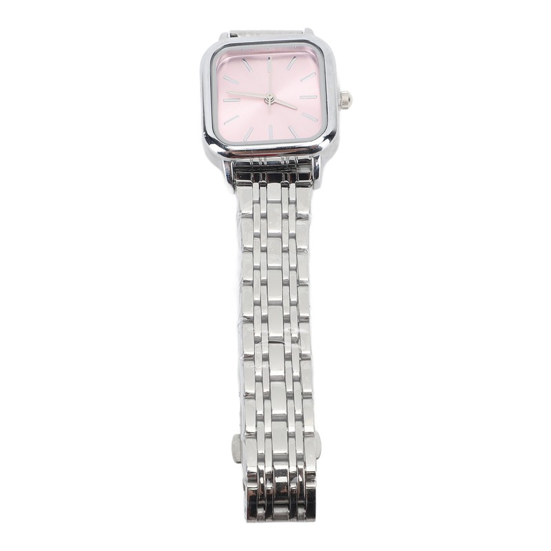 Women Quartz Watch Alloy Steel Strap Stylish Waterproof Ladies Square
