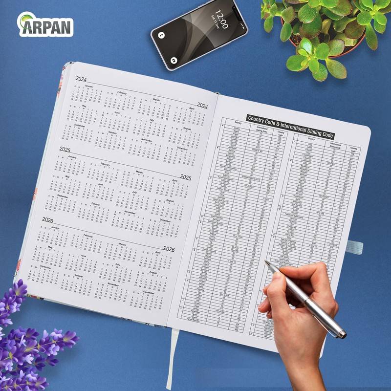 Diary 2025 Day a Page A5 Personal Organizer Diary Soft
