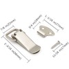 BERYLER Latch, Stainless Steel Spring Loaded Toggle Latch, Silver Catch
