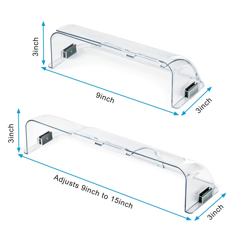 SMGSP 5 Pack Clear Adjustable Air Vent Deflector for Vents,