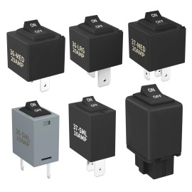 6-Pack 9036 9037 9038 ON-OFF Direct Control Car Relay Tester Fuel Pump Direct Control Relay Bypass Tester KitRated Voltage: 12 V