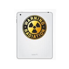 2 x 15cm/150mm Warning Radiation Vinyl Sticker Sign Radioactive #7151