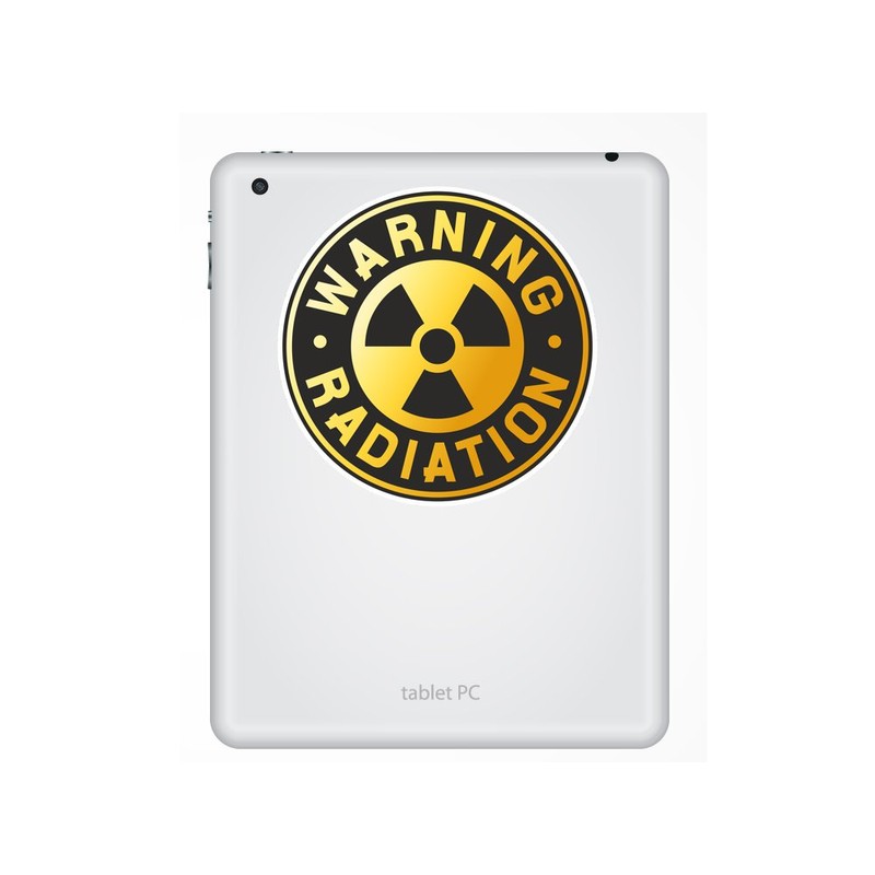 2 x 15cm/150mm Warning Radiation Vinyl Sticker Sign Radioactive #7151