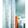 Spirella Kos Silver Metallic Effect Textile Polyester Shower Curtain, 180