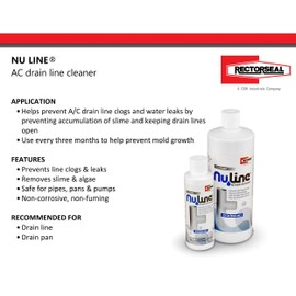 NuLine HVAC Condensate Nu-Line Drain Cleaner, 8 ounce (Pack of 6)