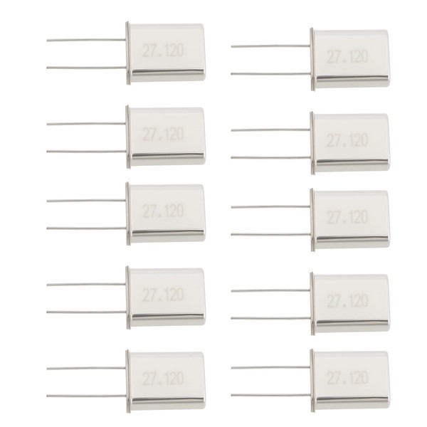 EMSea 10Pcs Quartz Crystal Oscillator 27.120MHz HC-49/U (HC-18/U) for Remote