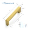 Ravinte 5 Pack Gold Cabinet Pulls 3-1/2 Inch Brushed Brass
