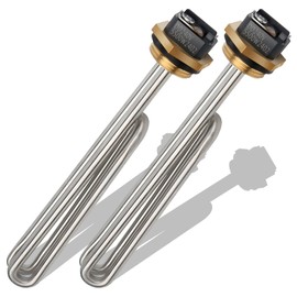 Dgqtrx 2pcs Stainless Steel HE 55220 Water Heating Element, 5.5 kW 220 V or 6 kW 240 V for ECO 8, ECO 11, ECO POU 6 Tankless Electric Water Heaters