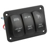 5Pin 3 Gang Rocker Switch Panel Led Light Bar Switch