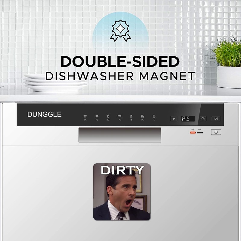 DUNGGLE Dishwasher Μagneτ Clean Dirty Sign Indicator, Washing machine Μagneτ