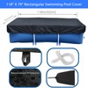 10 x 6 ft Rectangle Pool Cover, 118" X 79"