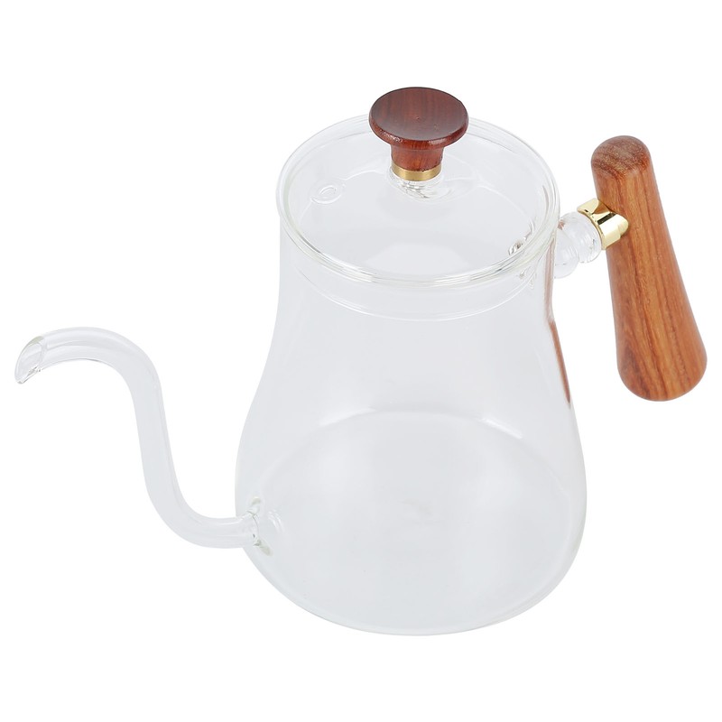 Coffee Kettle Pour Over High Borosilicate Glass Heat Resistant Round