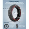 Felixstory 8.5x2.0 Inch Scooter Solid Tire, Off road, Explosion-proof,50/75-6.1 Replacement