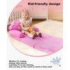 MOONBEEKI Kids Couch Fold Out, Foldable Princess Chair for Toddlers