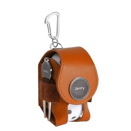 Zesty Golf Ball Case 2 Functional Player Golf Ball Pouch Green Fork Marker (Camel, Regular Type)