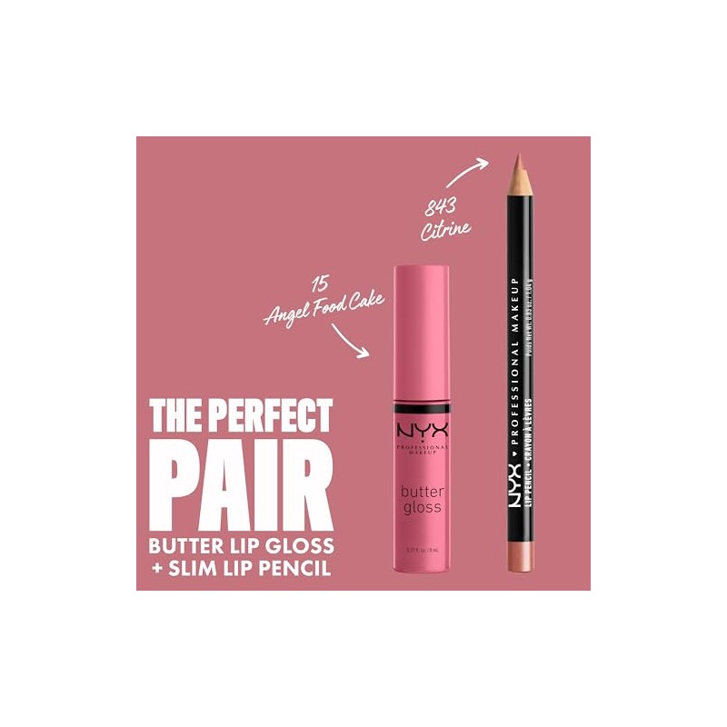 NYX PROFESSIONAL MAKEUP - Butter Gloss, pastel de comida con