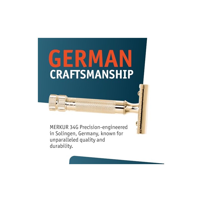 Merkur-Razor Double Edge Safety Razor Gold Plated
