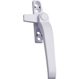 zalati Tirador universal para ventanas diestras y zurdas, aleación de aluminio, con cerraduras de doble acristalamiento, interruptor, seguridad para puerta de ventana, manillar derecho, color blanco