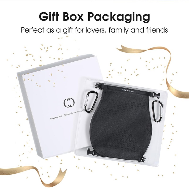 2 Pack Soap Travel Case Container, Portable Soap Bag Travel
