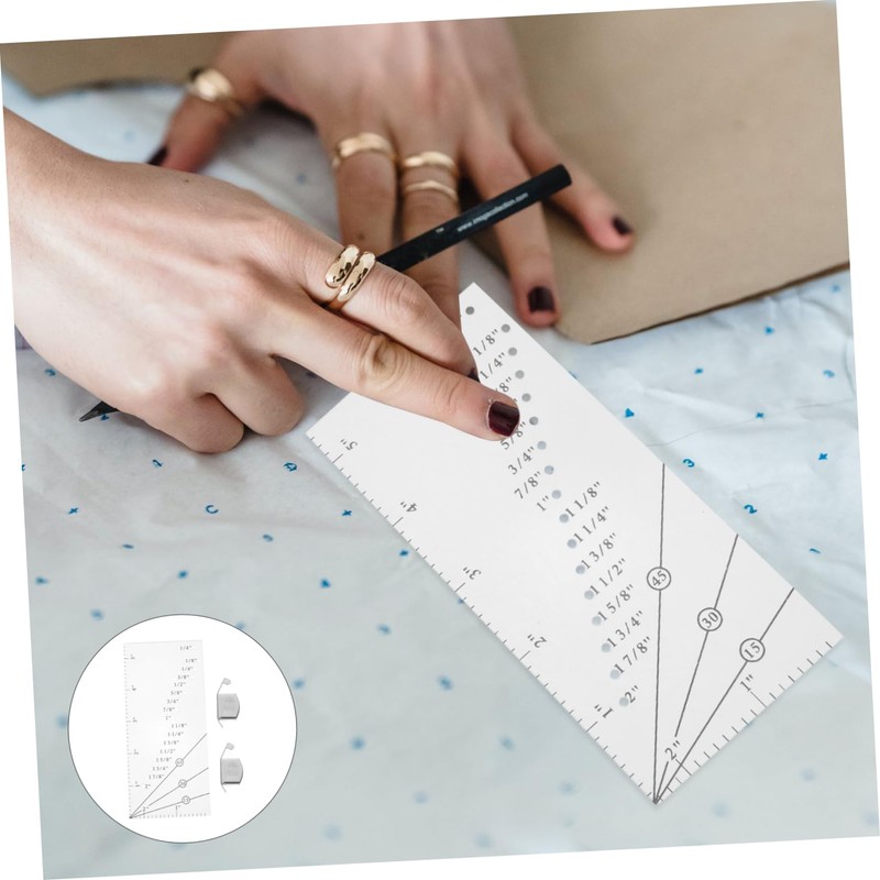 SEWACC 1 Set Sewing Ruler Precision Seam Measuring Gauge for