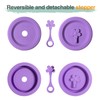 Lelife Silicone Mason Jar Lids, Regular and Wide Mouth Compatible,