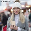 PORRASSO Women's Leather Wallet with RFID Blocking Large Purse Minimalist