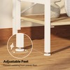 Folding Bookshelf,5 Tier Bookcase Foldable Shelf with X-Bracket Design, Adjustable