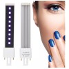 Riteu 365 + 405nm 9w Uv Bombillas Dobles - Tubo