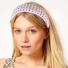 Arvintas 2 Pack Pink Large Hair Ties and Skincare Headbands,