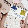 FuninCrea 2025 Calendar with 4 Sheets Creative Planning Stickers, Wall