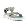 ECCO Women's Exowrap W Sandal, Sage Beige Ice Flower