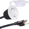 Journeyman-Pro 15A Waterproof Outdoor Power Port Panel/Wall Outlet Kit with